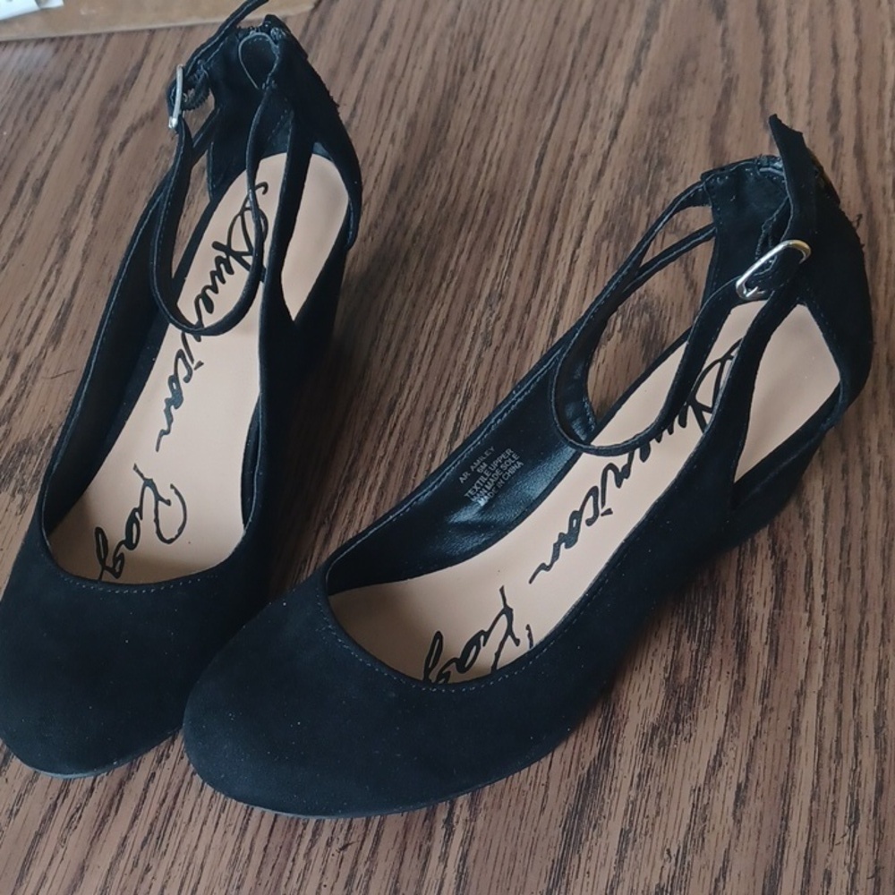 American Rag Black wedges shoes Amiley size 6 M